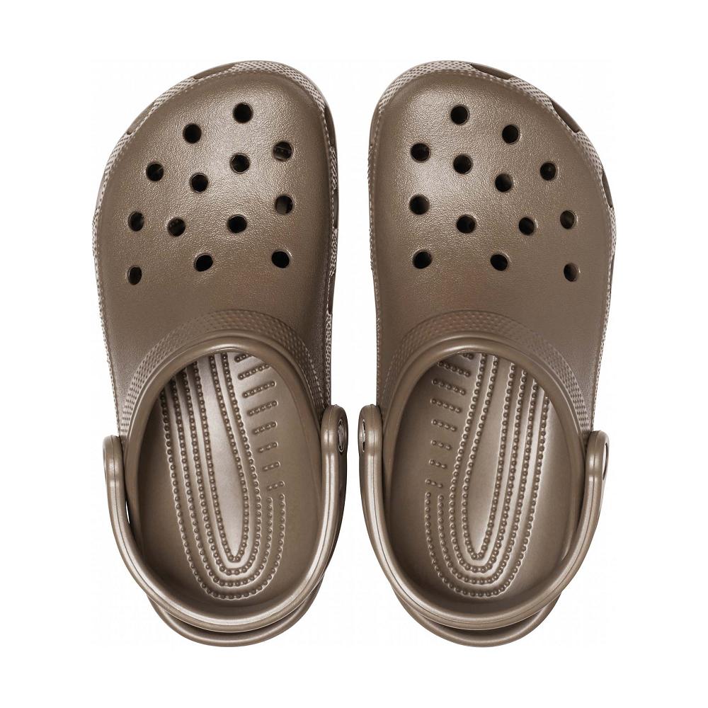 Crocs Classic Women Clogs Grey Brown | QSJYOI016