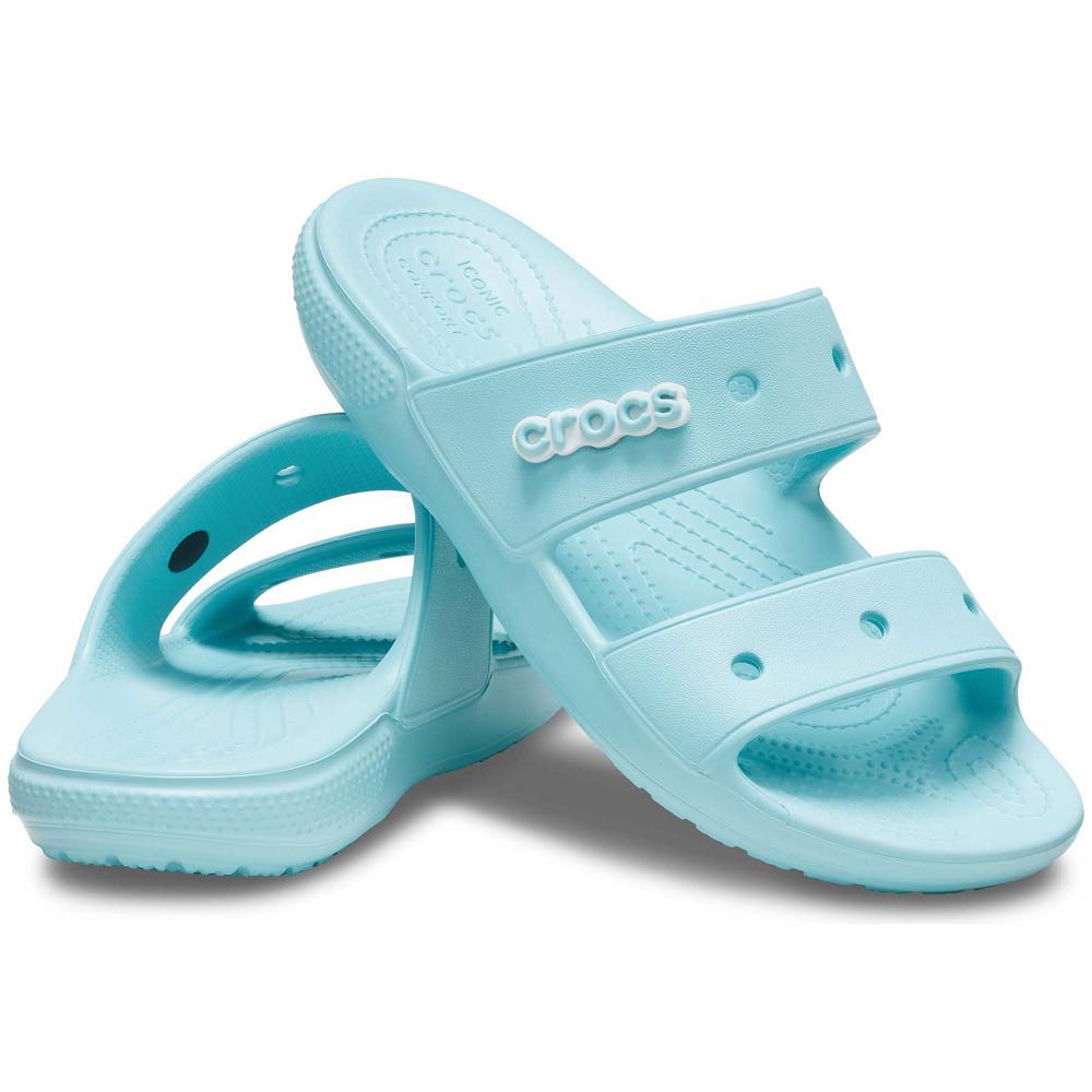Crocs Classic Women Slides Light Turquoise | AKMSCJ635