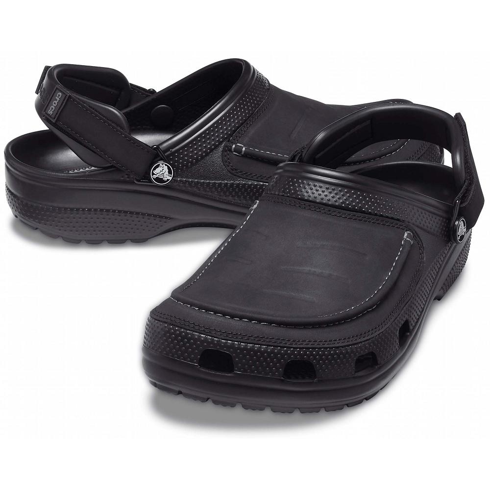 Crocs Classic Yukon Vista II Men Clogs Black | WMBEJX150
