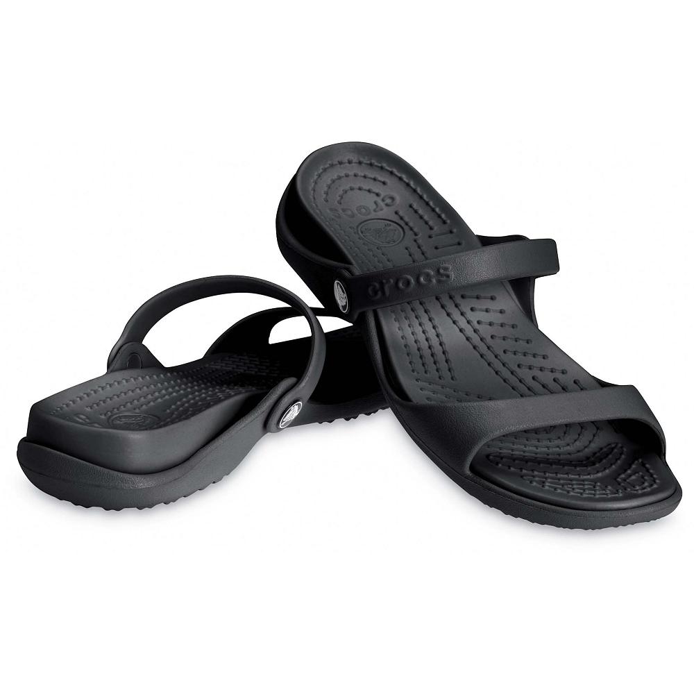 Crocs Cleo Women Slides Black | BDYHXN623