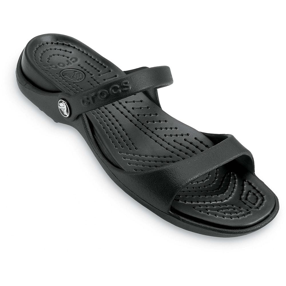 Crocs Cleo Women Slides Black | BDYHXN623