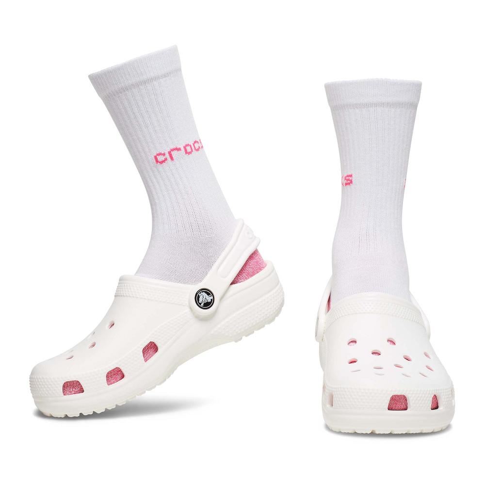 Crocs Crew Evergreen 3New Zealand -Pack Kids' Socks Pink | LPANXW971