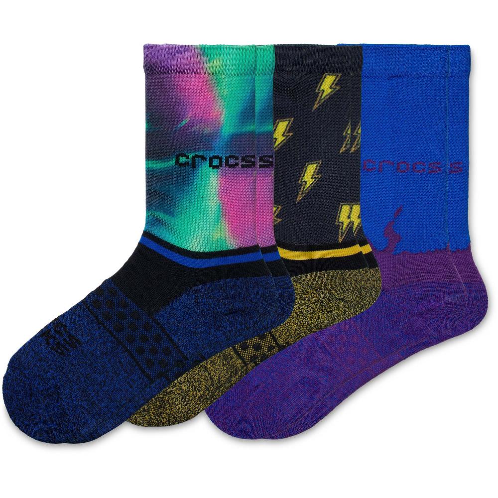 Crocs Crew Out Of This World 3New Zealand -Pack Kids\' Socks Multicolor | DUAEYH654
