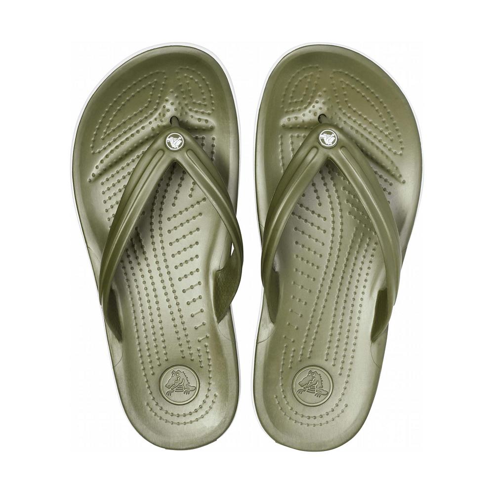 Crocs Crocband™ Men Flip Flops Olive | TRYHFD374
