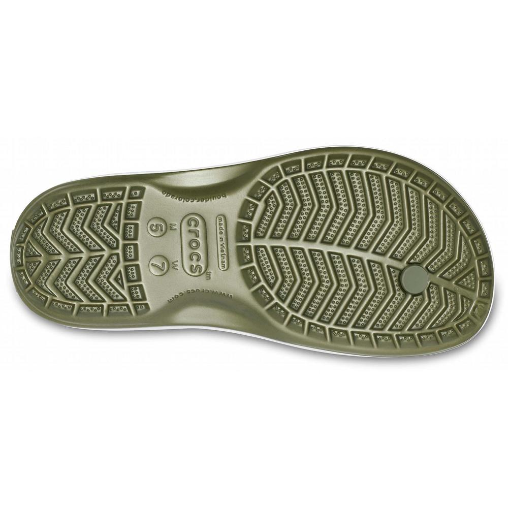 Crocs Crocband™ Men Flip Flops Olive | TRYHFD374