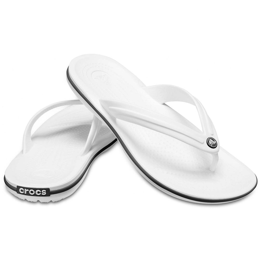 Crocs Crocband™ Men Flip Flops White | DKRNEL603