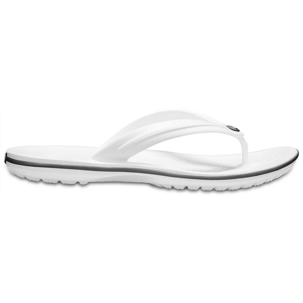 Crocs Crocband™ Men Flip Flops White | DKRNEL603