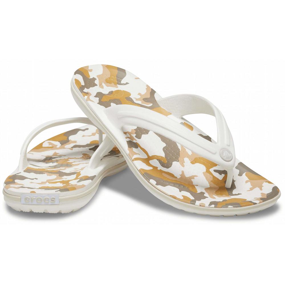 Crocs Crocband™ Printed Women Flip Flops Brown | OPTWCG652