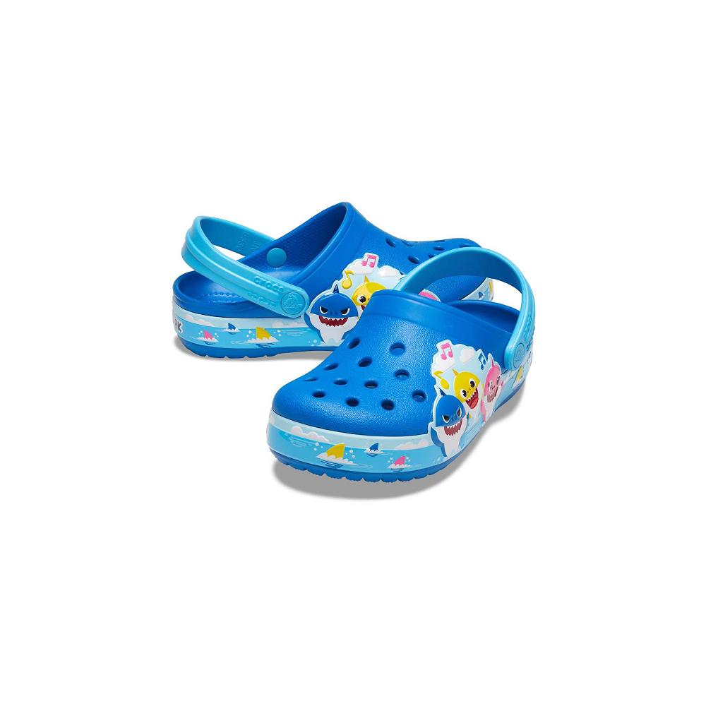 Crocs Fun Lab Baby Shark Band Kids' Clogs Blue | MXGTVY639
