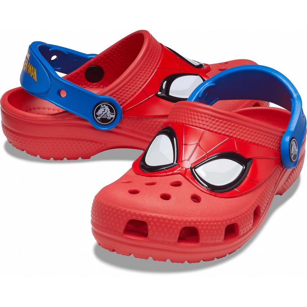 Crocs Fun Lab Classic I AM Spiderman Kids' Clogs Red | TZJAUB841