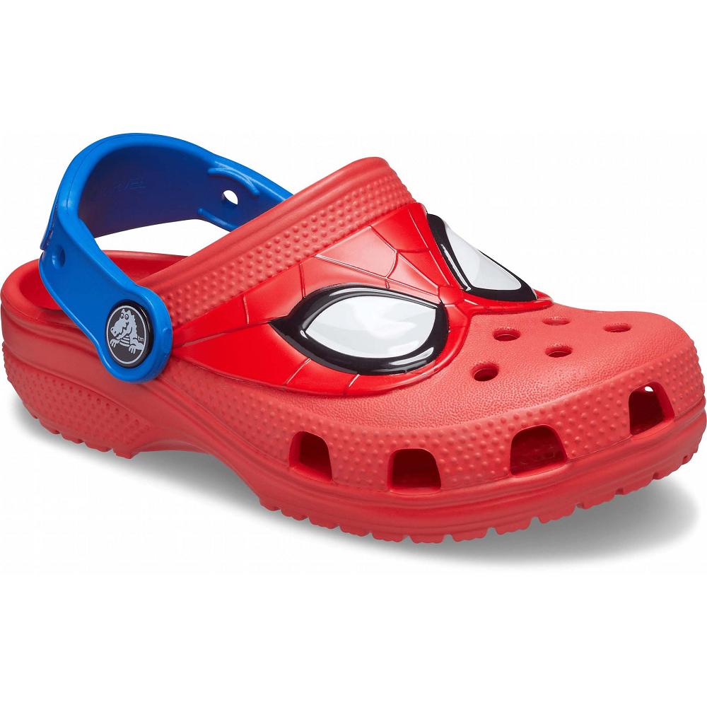 Crocs Fun Lab Classic I AM Spiderman Kids\' Clogs Red | TZJAUB841