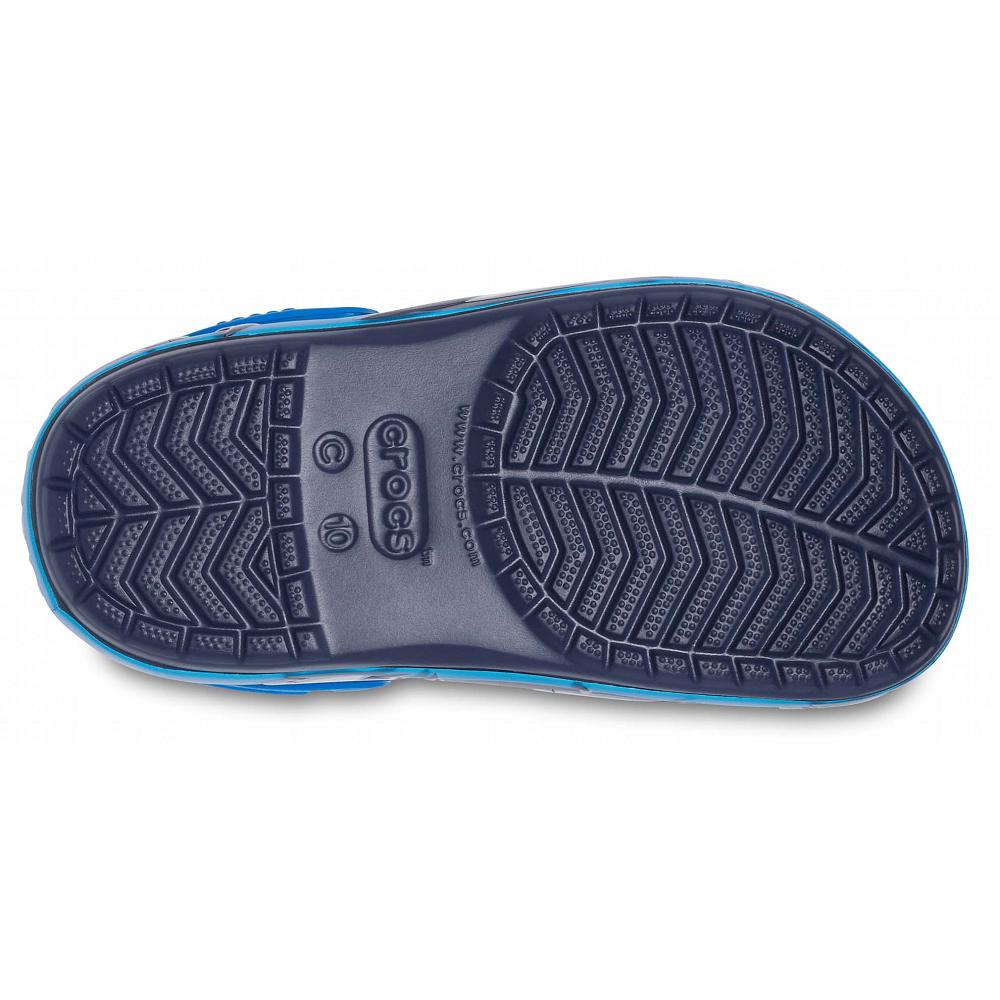 Crocs Fun Lab Shark Lights Kids' Clogs Navy | CYLPBX980