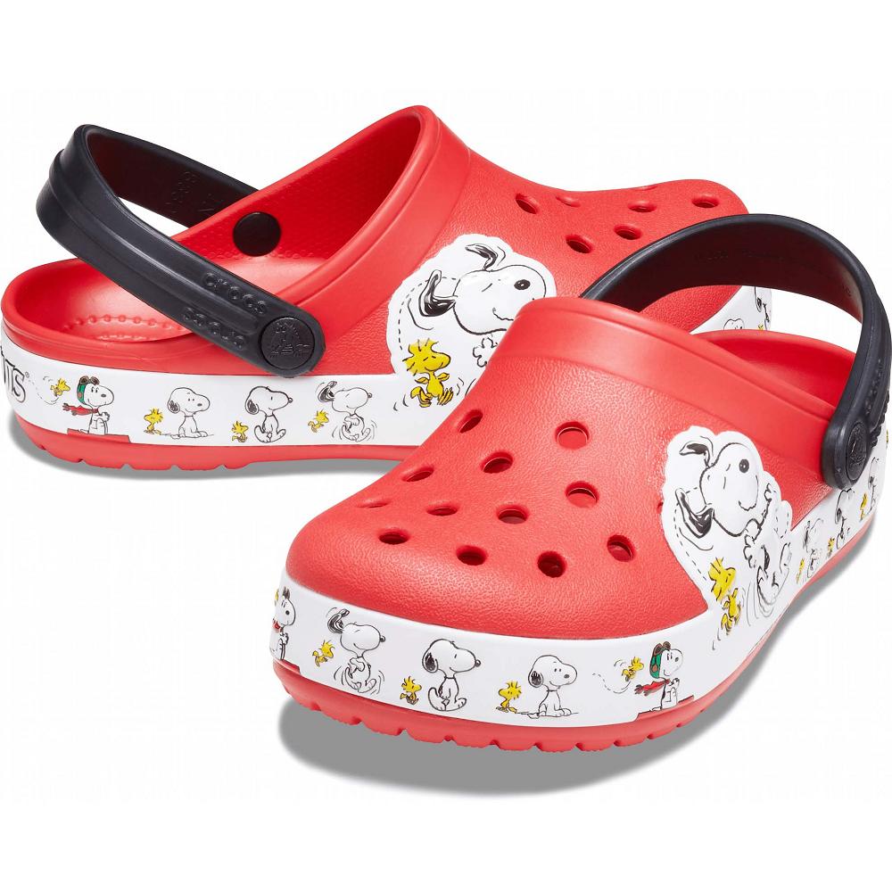 Crocs Fun Lab Snoopy Woodstock Kids' Clogs Red | FNMCXD483