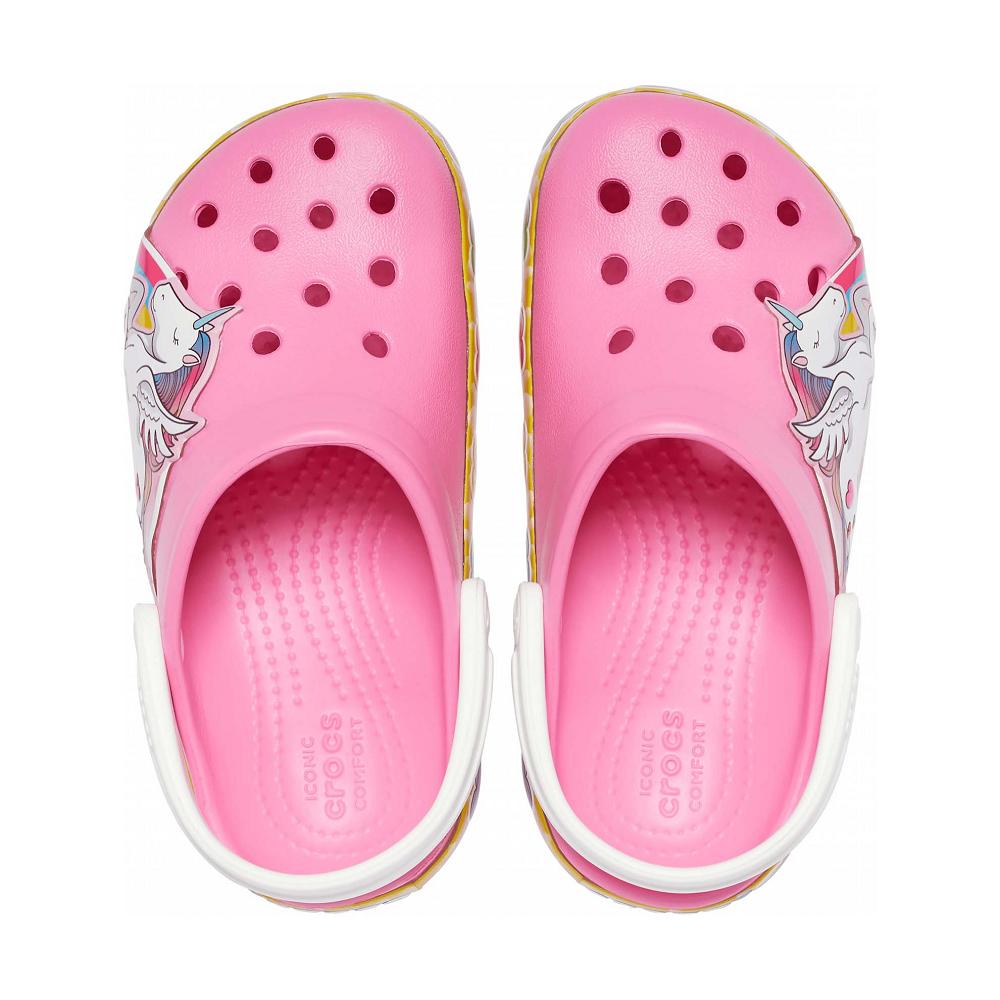 Crocs Fun Lab Unicorn Lights Kids' Clogs Pink | QUPECV892