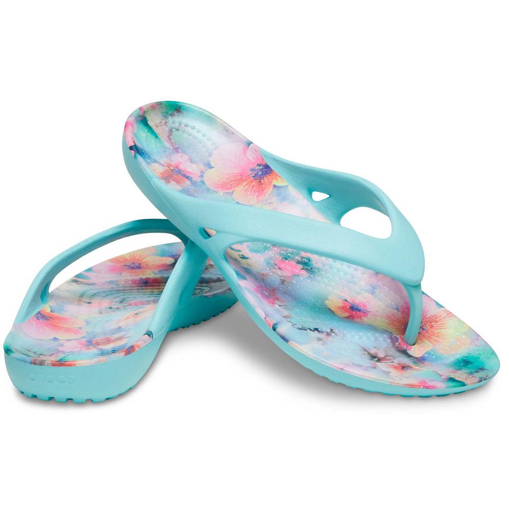 Crocs Kadee II Dream Women Flip Flops Mint / Multicolor | VSXWIY643