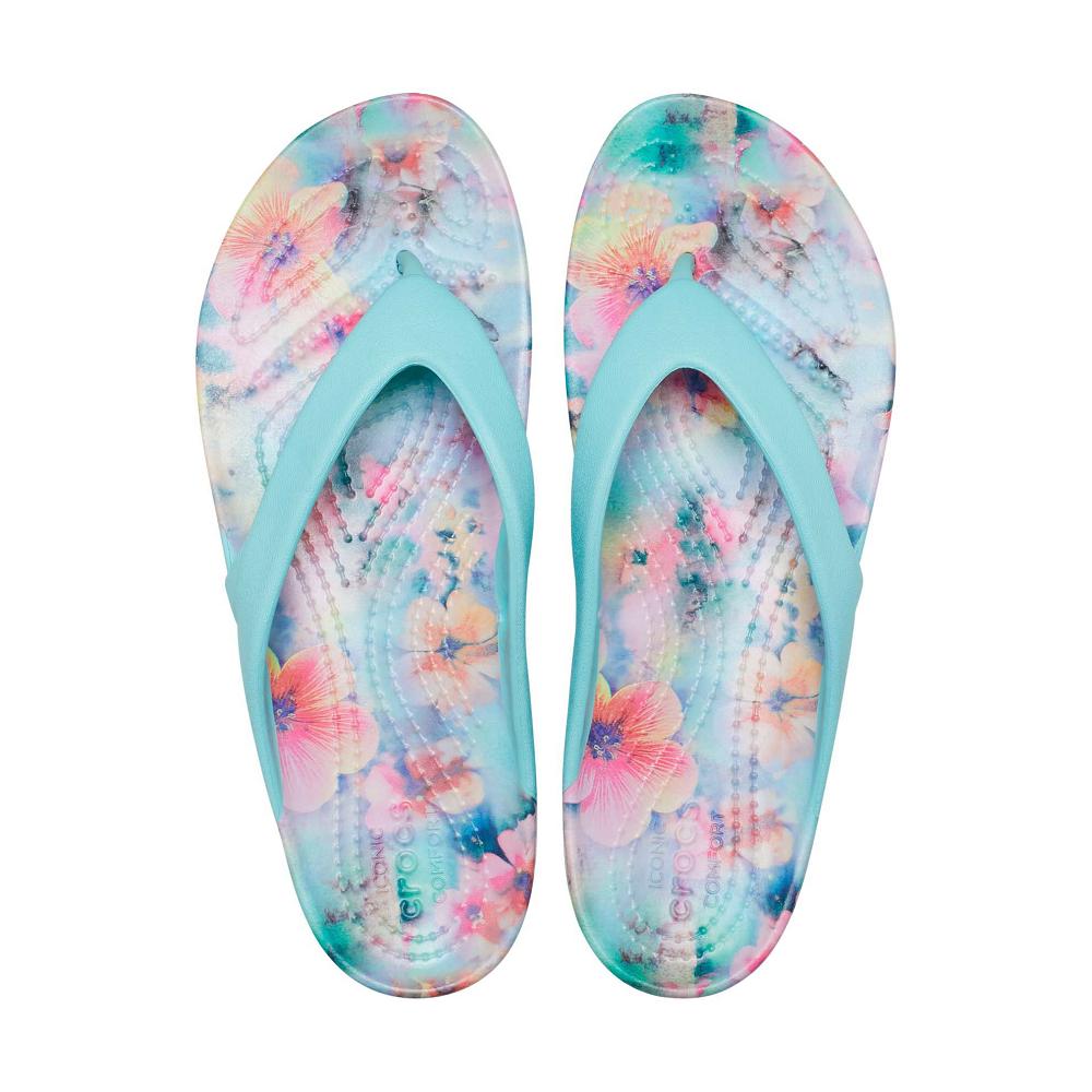 Crocs Kadee II Dream Women Flip Flops Mint / Multicolor | VSXWIY643