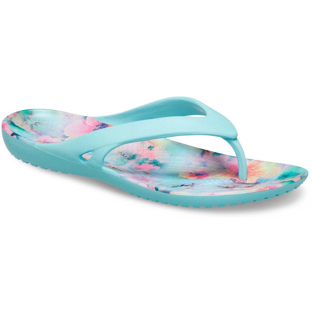 Crocs Kadee II Dream Women Flip Flops Mint / Multicolor | VSXWIY643