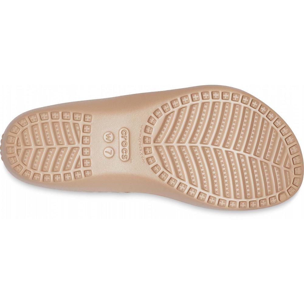 Crocs Kadee II Graphic Women Slides Brown | HMLUDE792