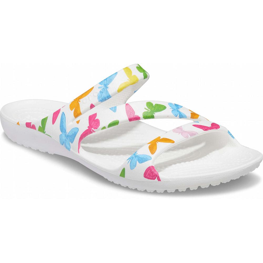 Crocs Kadee II Graphic Women Slides White / Multicolor | RPBMCS603
