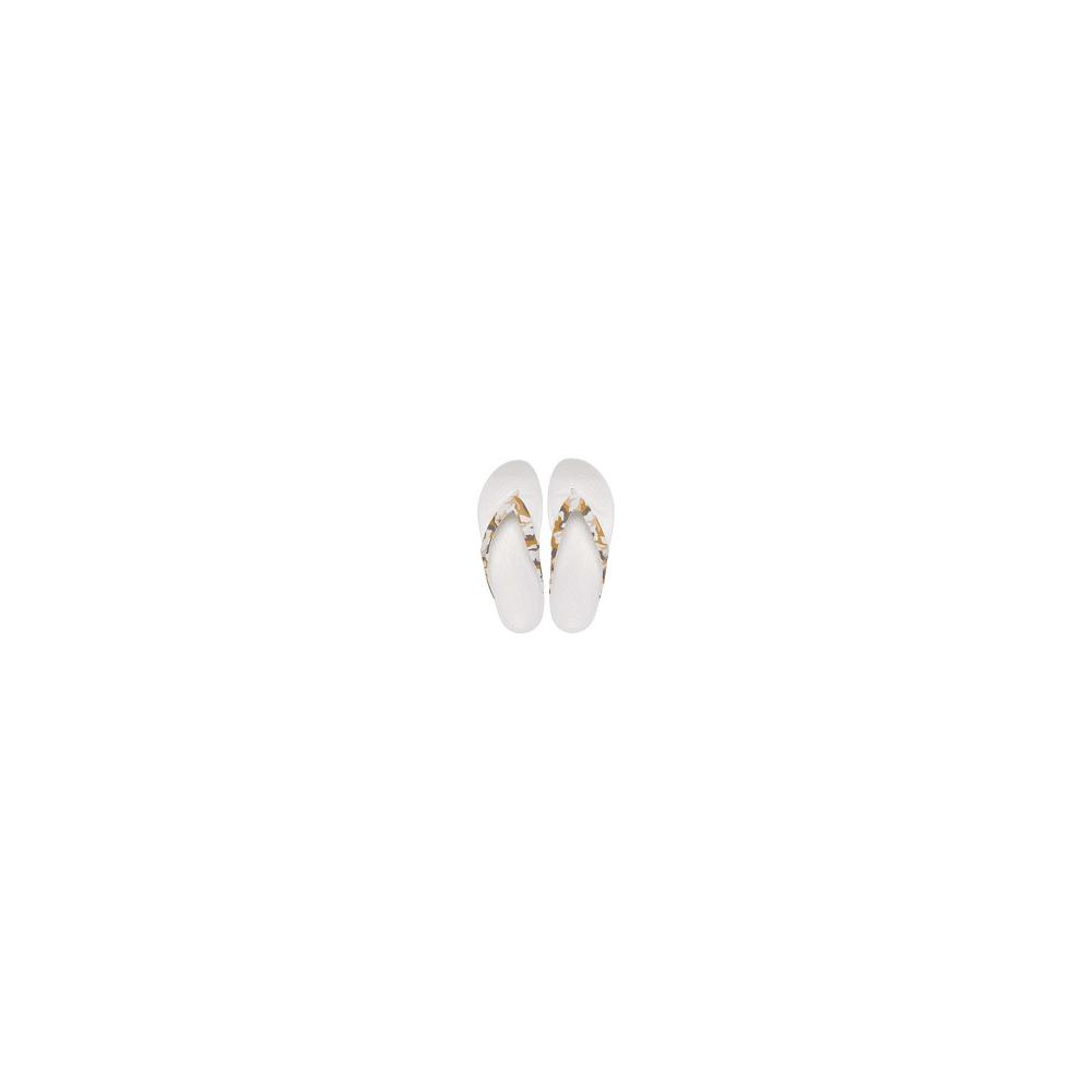 Crocs Kadee II Printed Women Flip Flops White / Yellow | NEUYWX236