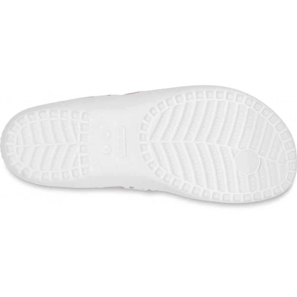 Crocs Kadee II Printed Women Flip Flops White / Yellow | NEUYWX236
