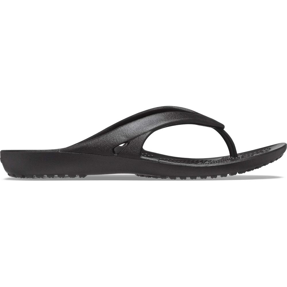 Crocs Kadee II Women Flip Flops Black | FQPRKB714