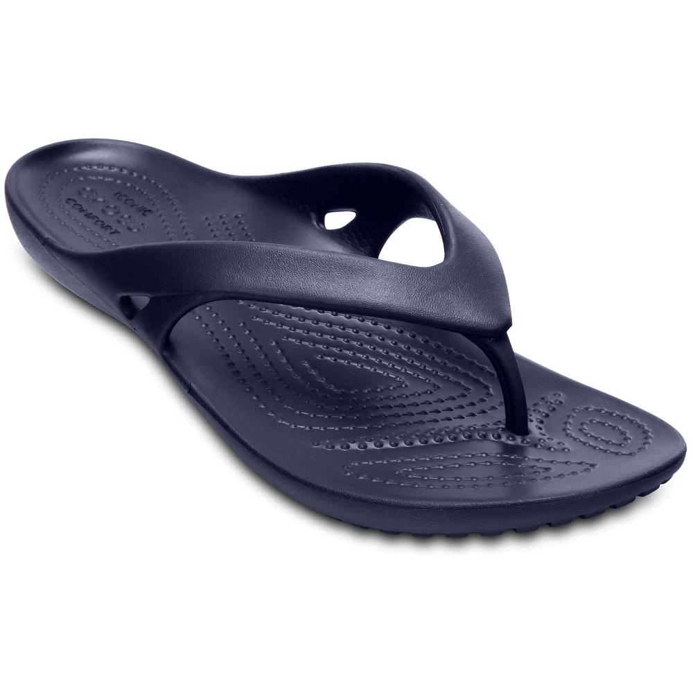 Crocs Kadee II Women Flip Flops Navy | YROGPC806