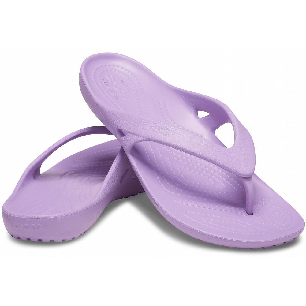 Crocs Kadee II Women Flip Flops Purple | YVDZKH014