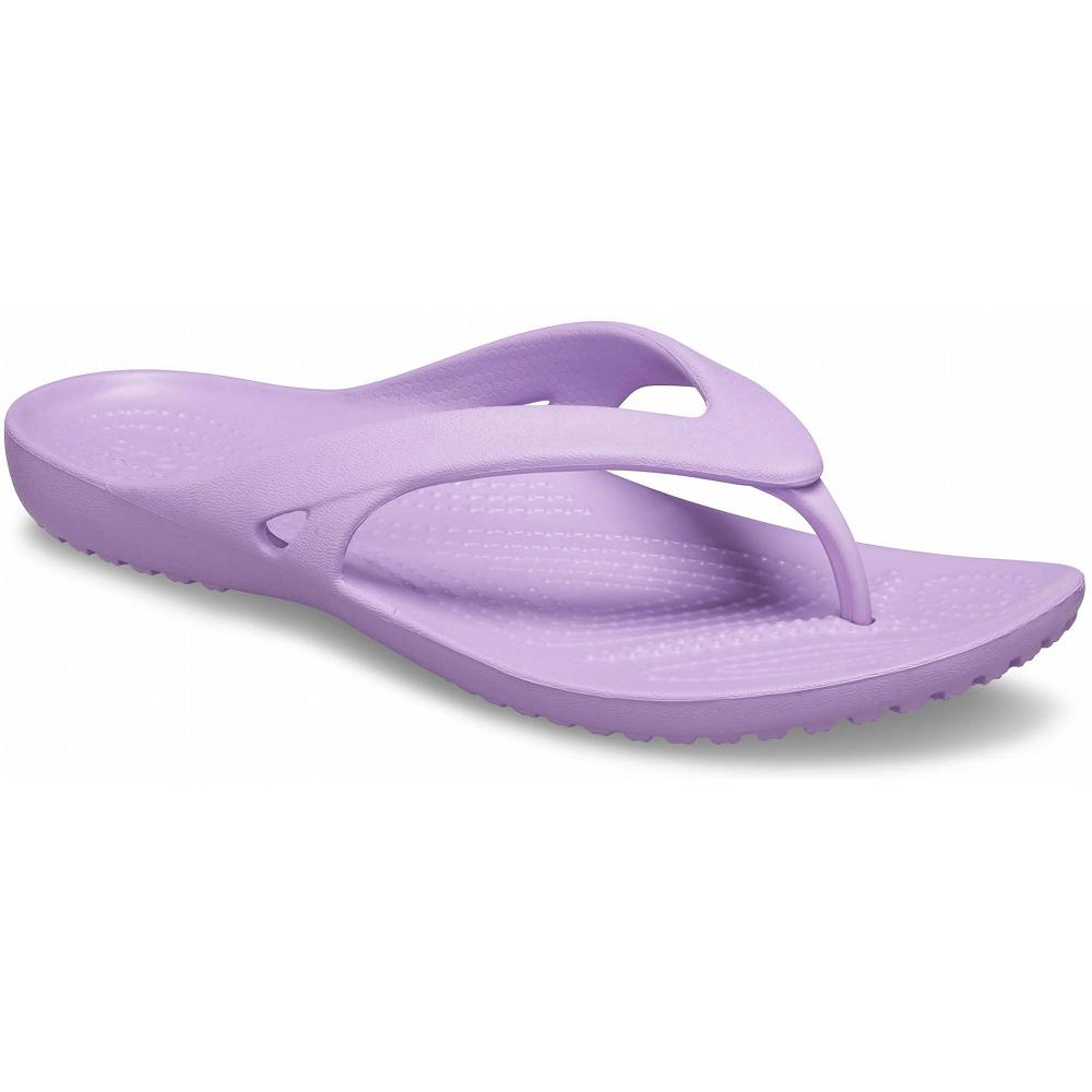 Crocs Kadee II Women Flip Flops Purple | YVDZKH014
