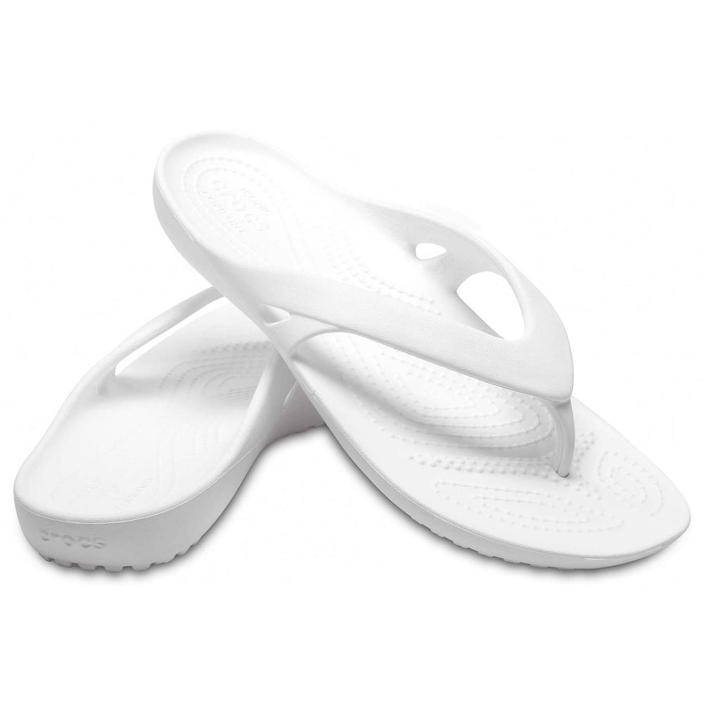 Crocs Kadee II Women Flip Flops White | QZISRT630