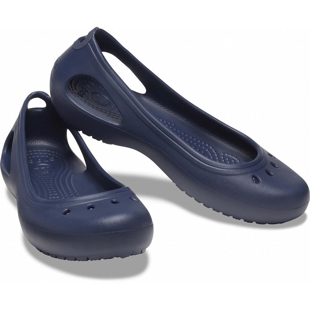 Crocs Kadee Women Flat Shoes Navy | UANLHF589