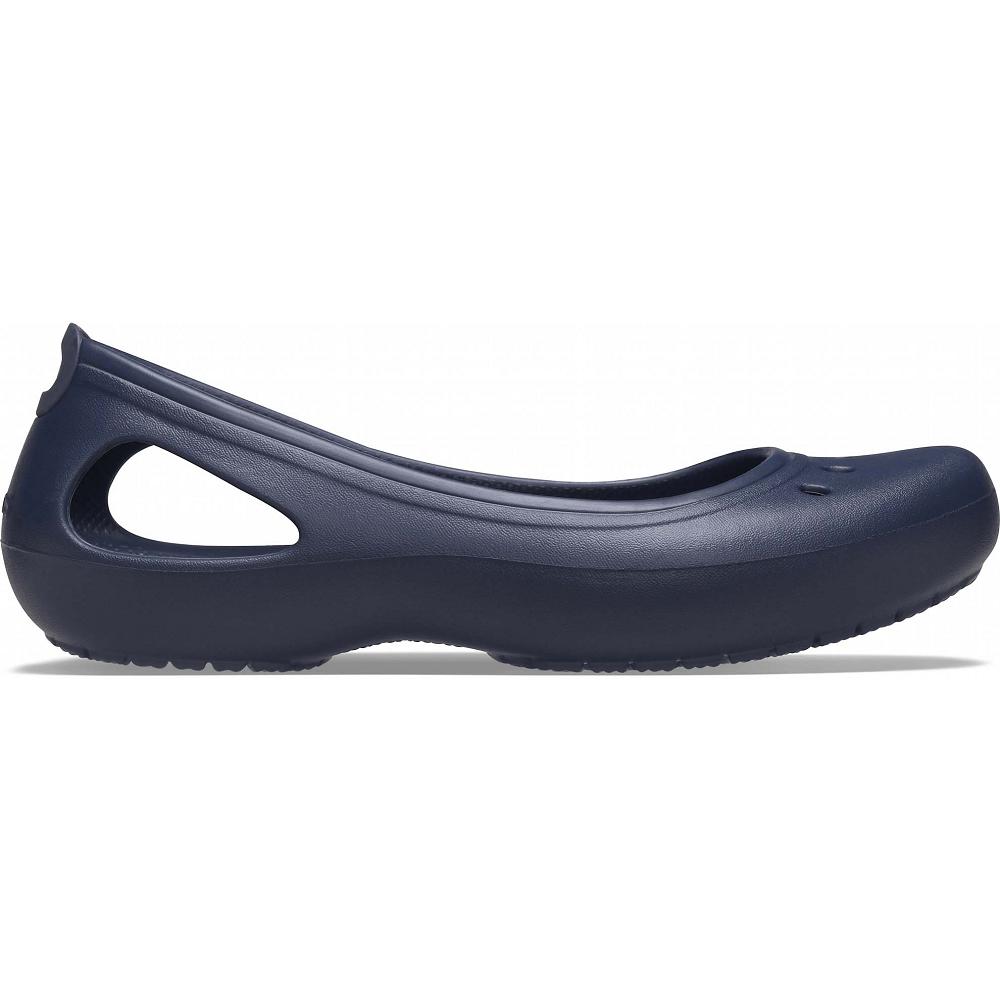 Crocs Kadee Women Flat Shoes Navy | UANLHF589
