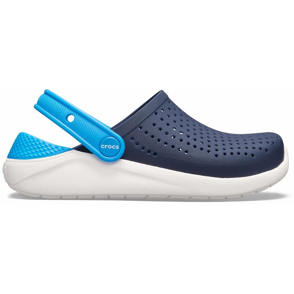 Crocs LiteRide™ Kids' Clogs Navy / White | SCMBEZ257