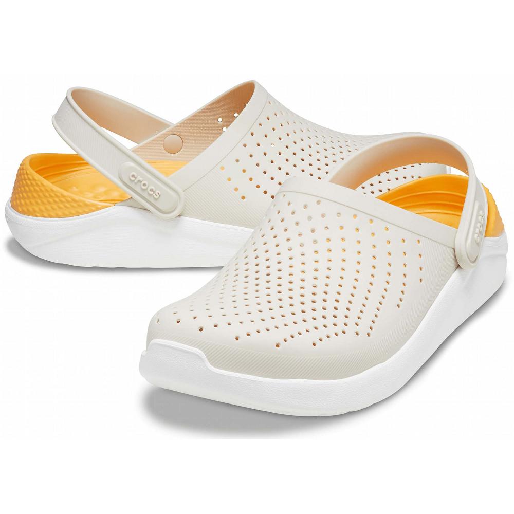 Crocs LiteRide™ Men Clogs Beige | FYNIRL037