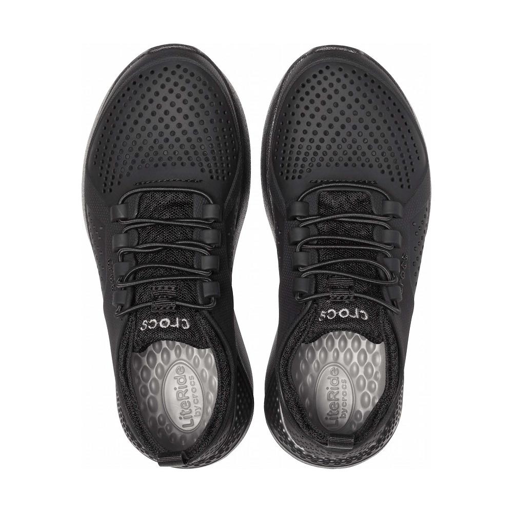 Crocs LiteRide™ Pacer Kids' Sneakers Black | BKEZJR140