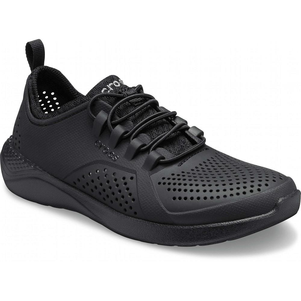 Crocs LiteRide™ Pacer Kids\' Sneakers Black | KJUPHW012