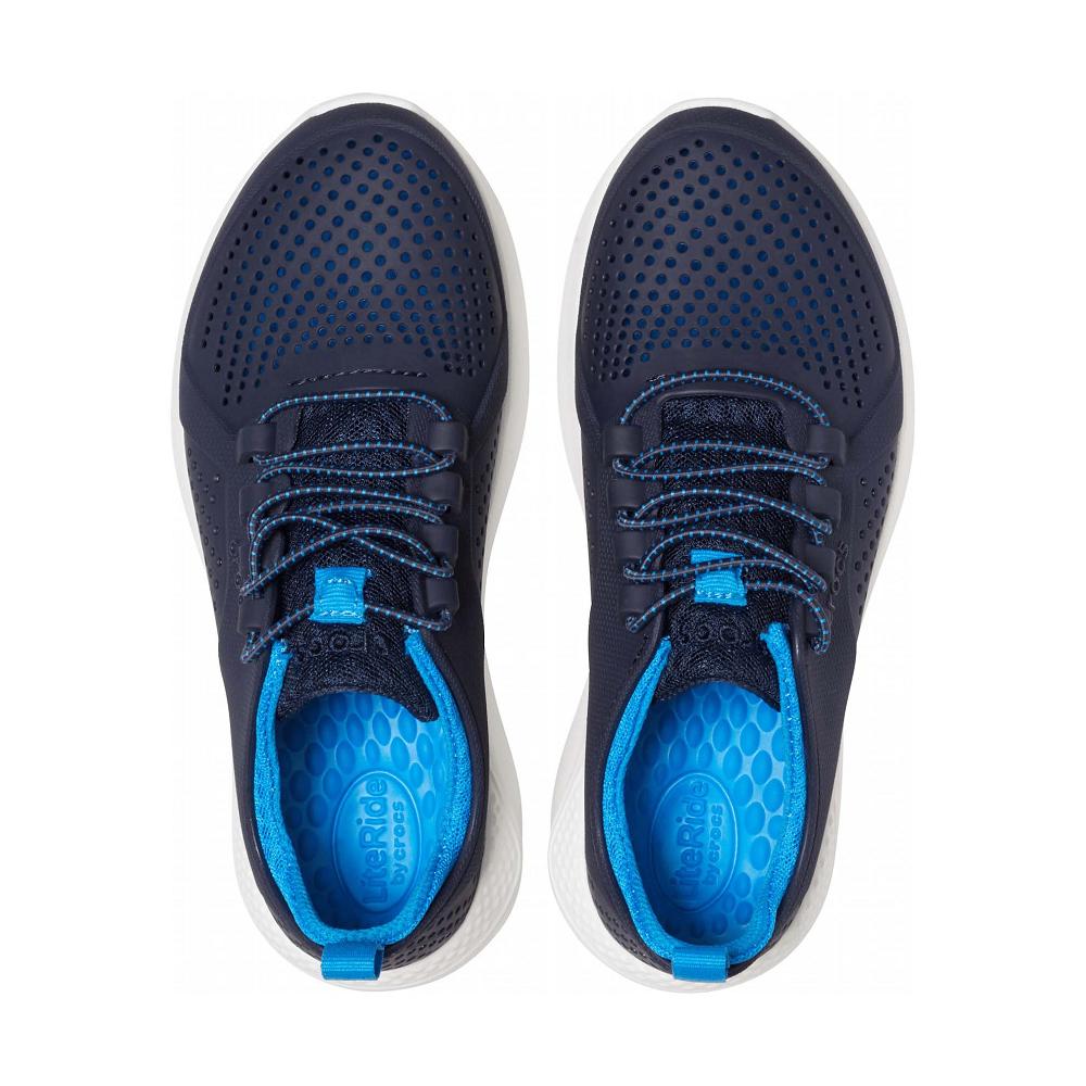 Crocs LiteRide™ Pacer Kids' Sneakers Navy / White | DESHYV274