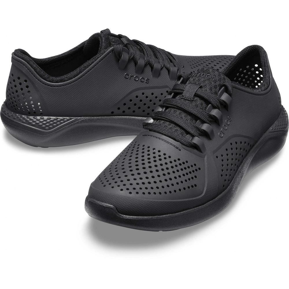 Crocs LiteRide™ Pacer Men Sneakers Black | RXDOBG208