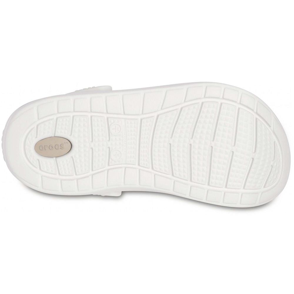 Crocs LiteRide™ Printed Men Clogs White | DLBSAW243
