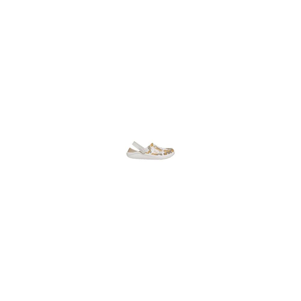 Crocs LiteRide™ Printed Men Clogs White | DLBSAW243