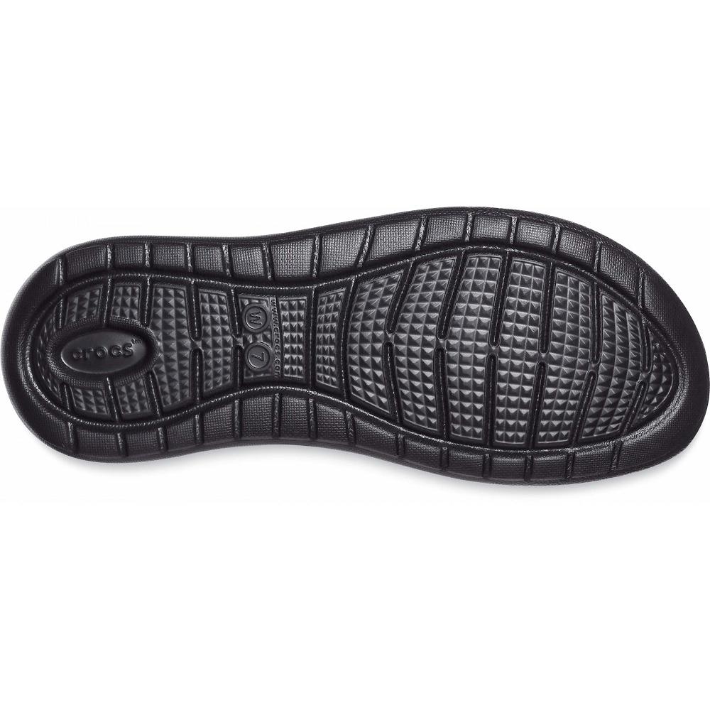 Crocs LiteRide™ Stretch Women Sandals Black | FPBWJY285