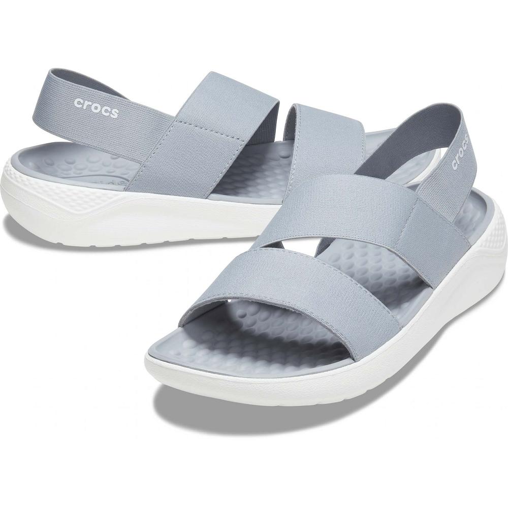Crocs LiteRide™ Stretch Women Sandals Grey | AEDBRW842