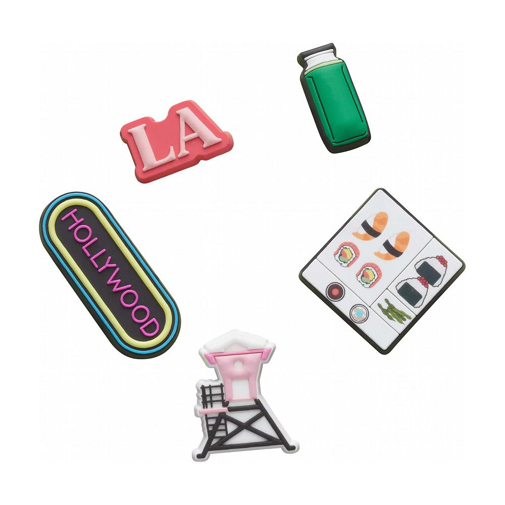 Crocs Los Angeles Wanderlust Collection 5 Pack Women Jibbitz Charms | QKPAGR982