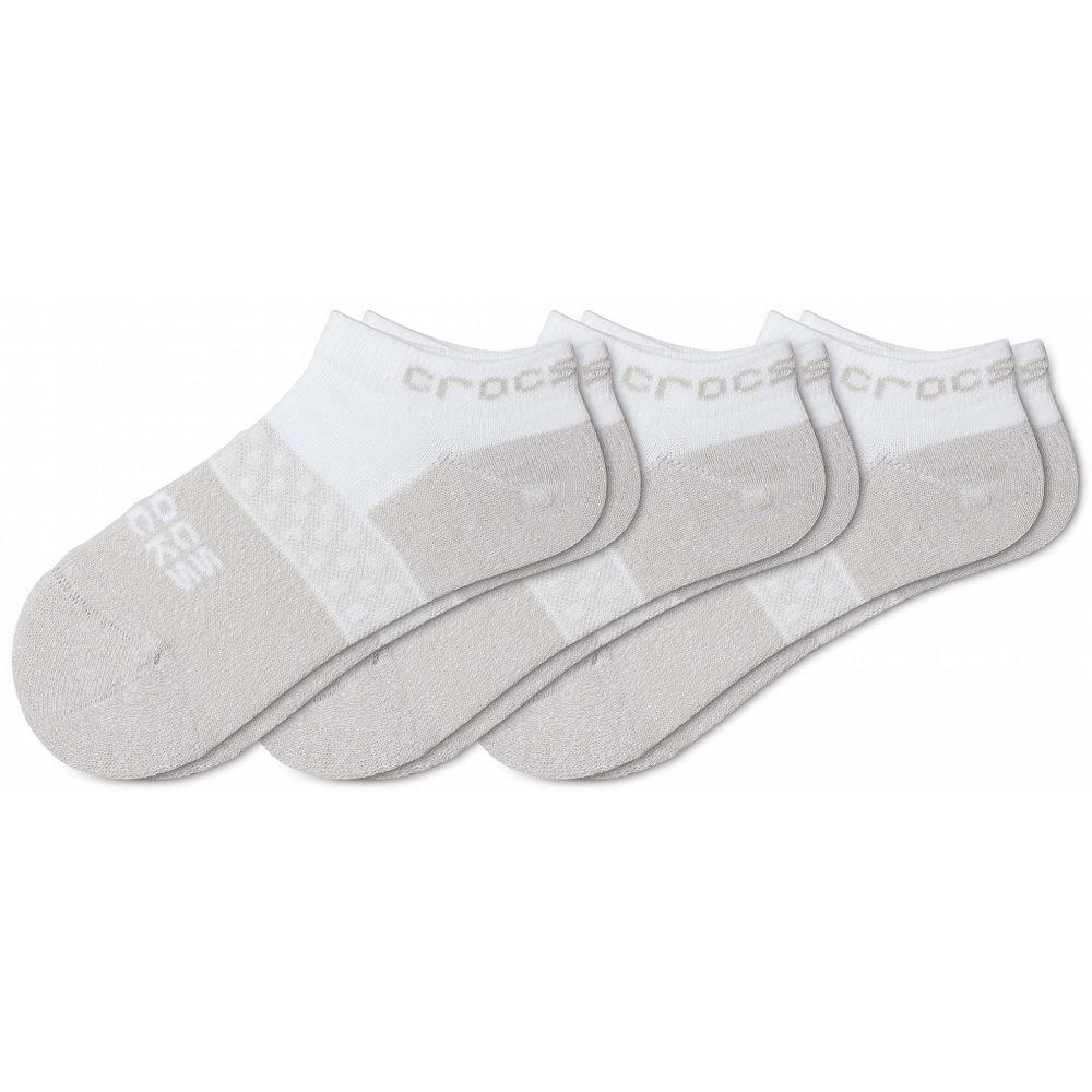 Crocs Low Evergreen 3New Zealand -Packs Kids\' Socks White | FQSKTI758