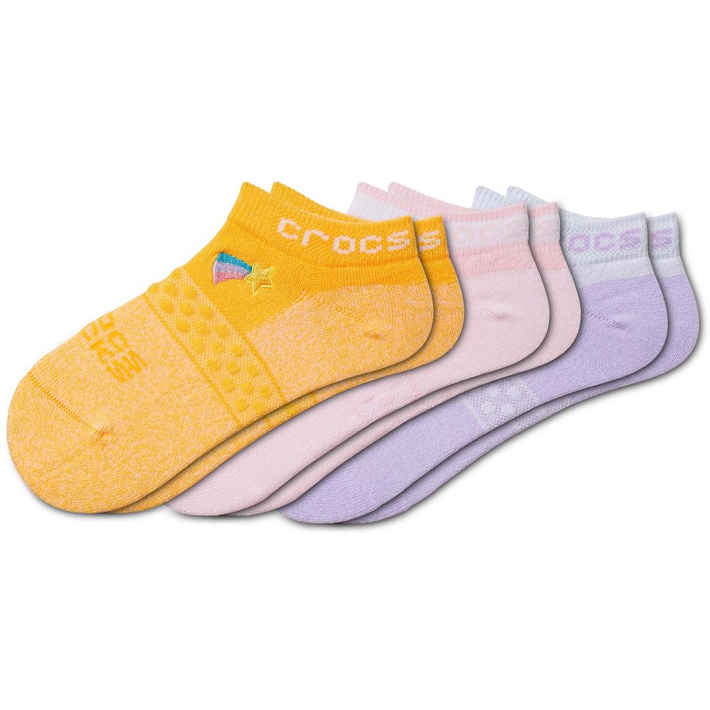 Crocs Low Pastel 3New Zealand -Pack Kids\' Socks Multicolor | SDTKGV632