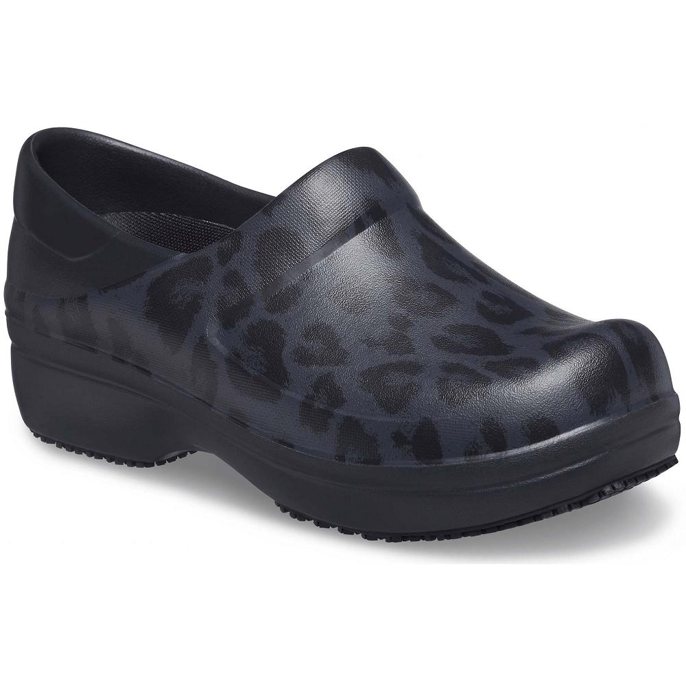 Crocs Neria Pro II Graphic Women Clogs Black | KQTAWJ124