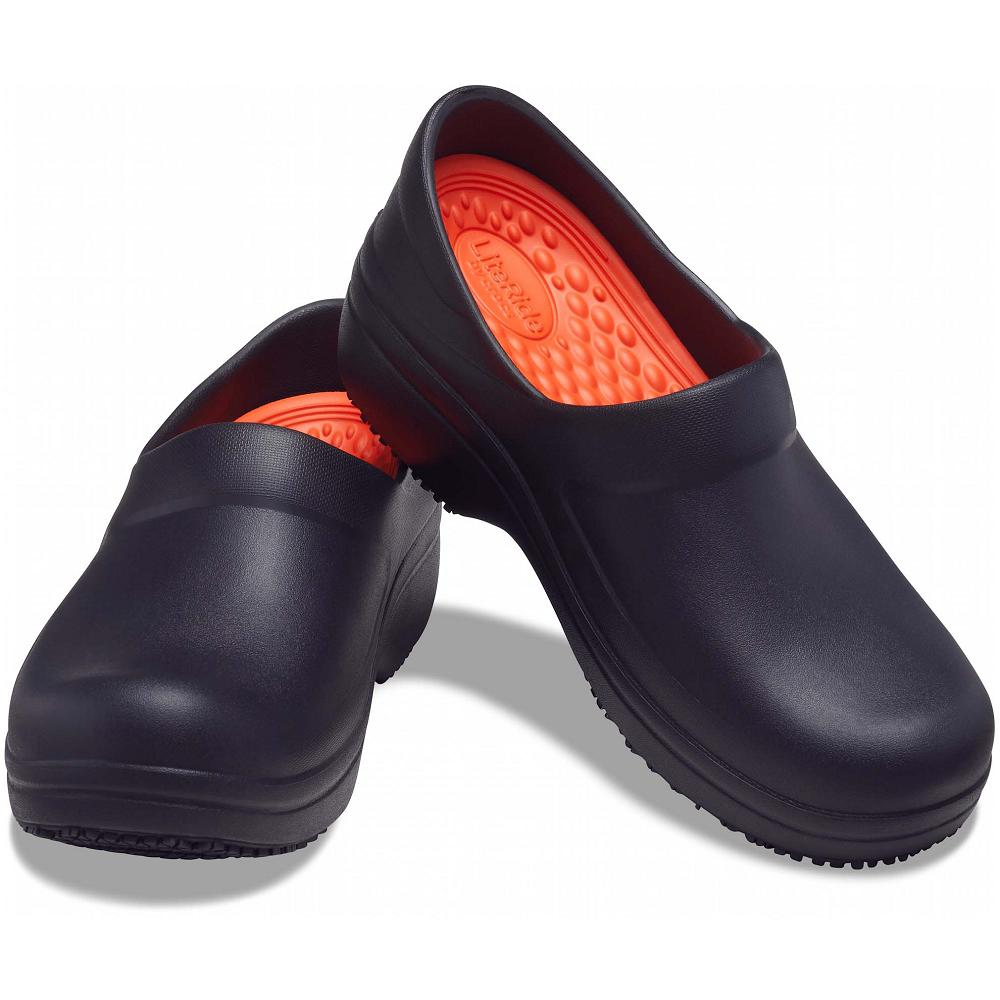 Crocs Neria Pro II LiteRide™ Women Clogs Black | HJQWUC406