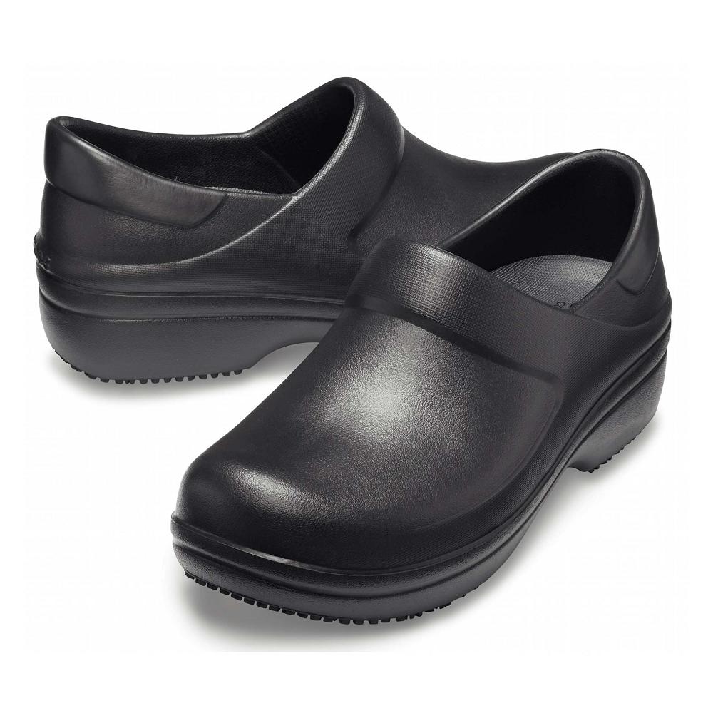 Crocs Neria Pro II Women Clogs Black | YAKMCU532