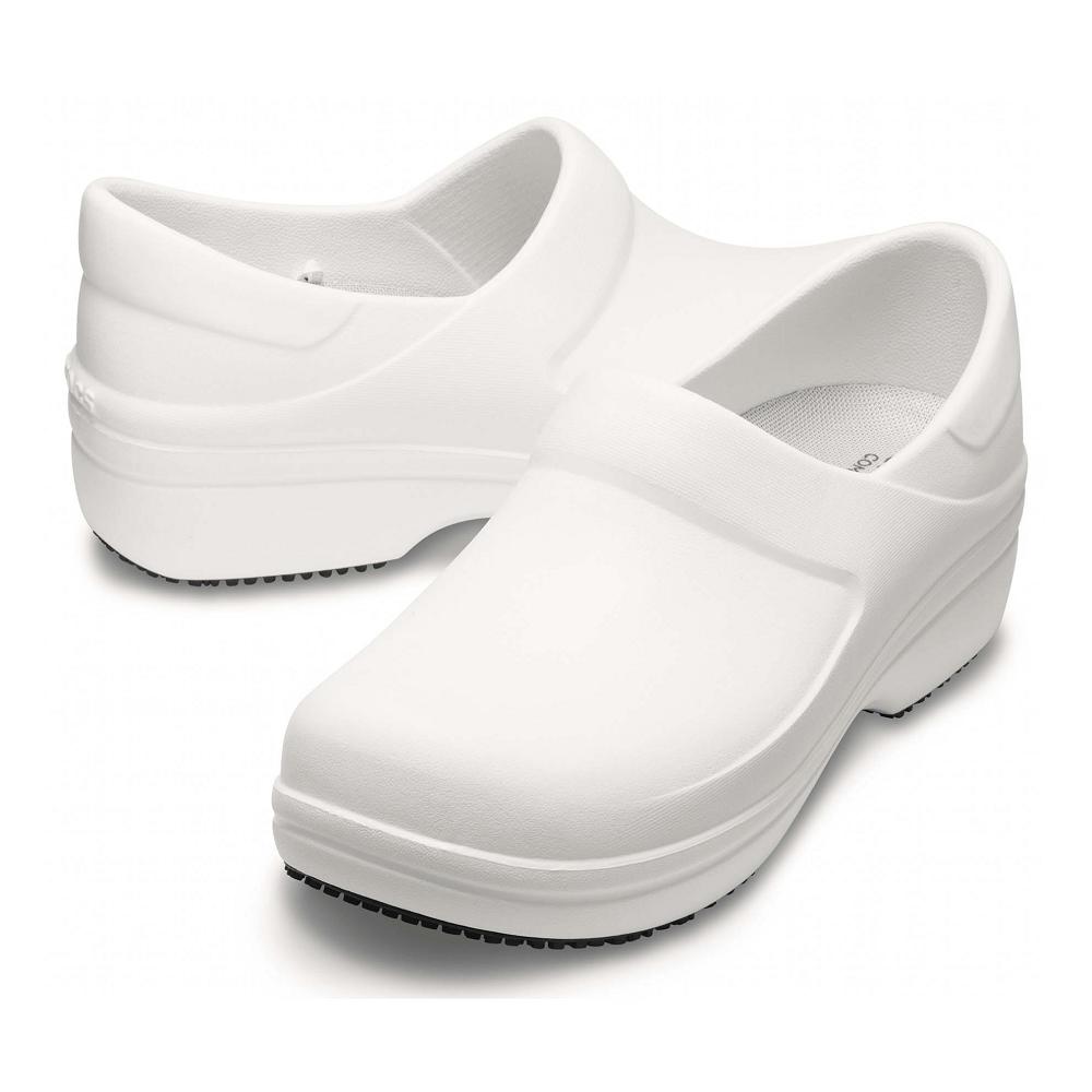 Crocs Neria Pro II Women Clogs White | VLOIEM934