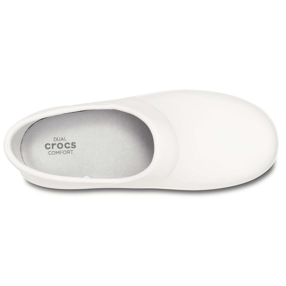 Crocs Neria Pro II Women Clogs White | VLOIEM934
